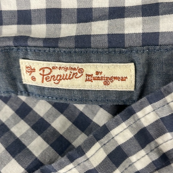 Original Penguin Heritage Slim Fit Checkered Button Down - Picture 6 of 6